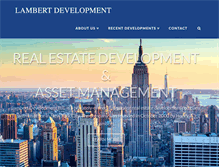 Tablet Screenshot of lambertdevelopment.com